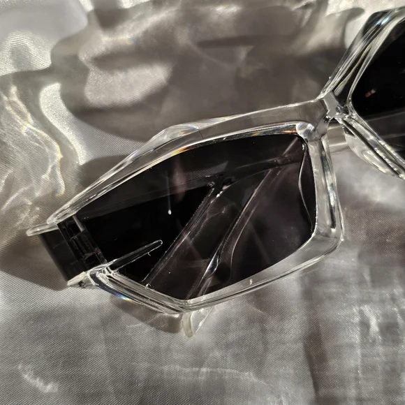 Cyber Y2K Geometric Sunglasses - Picture 2 of 7